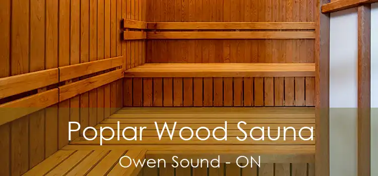  Poplar Wood Sauna Owen Sound - ON